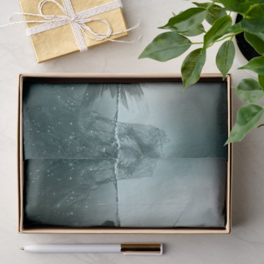 Papier Mousseline Pêche terminée (Cadeau)