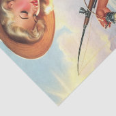 Papier Mousseline Pêche vintage (Détail)