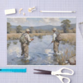 Papier Mousseline Pêcher à la mouche sur la dérive (Artisanat)