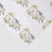 Papier Mousseline Pêcher Floral Green Dream Catcher Anniversaire (Détail)