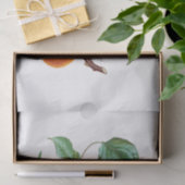 Papier Mousseline Pêches sur une branche (Cadeau)