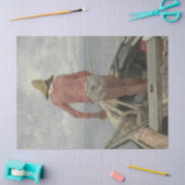 Papier Mousseline Pêcheur dans son bateau (par Vincenzo Caprile) (Artisanat)