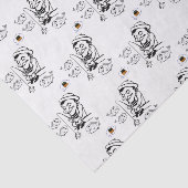 Papier Mousseline Pêcheur décoratif en papier de tissus (Détail)