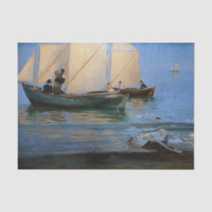 Papier Mousseline Peder Severin Kroyer - Bateaux de pêche