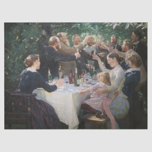 Papier Mousseline Peder Severin Kroyer - Hip, Hip, Hurrah ! (Recto)