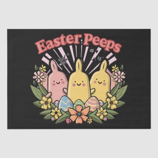 Papier Mousseline Peeps de Pâques (Recto)
