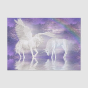 Papier Mousseline Pegasus et licorne