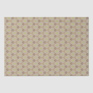 Papier Mousseline Peigne de miel géométrique Neutral Chaud