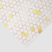 Papier Mousseline Peigne d'or blanc élégant (Détail)