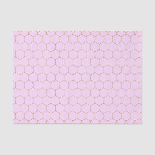 Papier Mousseline Peigne rose (Design 42 Pink Series) (Recto)