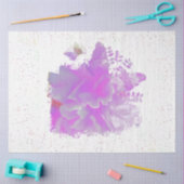 Papier Mousseline *~* Peine rose Papillon d'art peintre AR3 (Artisanat)