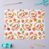 Papier Mousseline Peint à la main Automne Adorable Girl Tissu Papier (Artisanat)