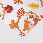 Papier Mousseline Peint à la main Automne Adorable Girl Tissu Papier (Détail)