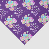 Papier Mousseline Peinture à la main - Abstrait Tree Group 4 (Détail)