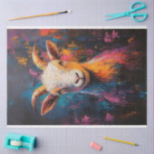 Papier Mousseline Peinture à l'huile de chèvre Style Découpage (Artisanat)