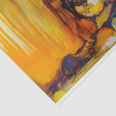 Papier Mousseline Peinture Abstraite couleur vive moderne (Détail)