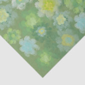 Papier Mousseline Peinture Abstraite d'aquarelle salée florale (Détail)