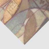 Papier Mousseline Peinture abstraite de feuille florale par le (Détail)