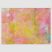 Papier Mousseline Peinture Abstraite Jolie rose (Recto)