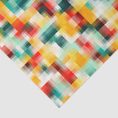 Papier Mousseline Peinture Abstraite multicolore (Détail)