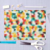 Papier Mousseline Peinture Abstraite multicolore (Artisanat)