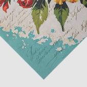 Papier Mousseline Peinture acrylique rose Découpage (Détail)