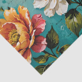 Papier Mousseline Peinture acrylique rose Découpage (Détail)