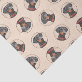 Papier Mousseline Peinture Allemande Peinture Noir Original Chien Ar (Détail)