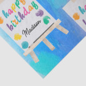 Papier Mousseline Peinture Art Artiste Peinture Anniversaire Thème (Détail)