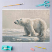 Papier Mousseline Peinture Art Découpage de l'Ours polaire (Artisanat)