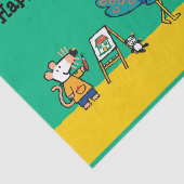 Papier Mousseline Peinture avec Maisy ! (Détail)