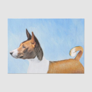 Papier Mousseline Peinture Basenji - Belle Art Original