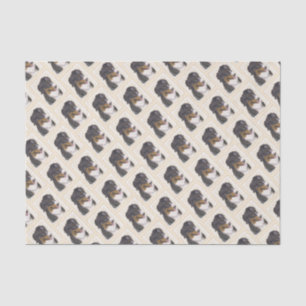 Papier Mousseline Peinture bernoise de chien de montagne - Art origi