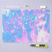 Papier Mousseline Peinture colorée (Artisanat)