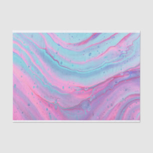 Papier Mousseline Peinture coulée électrique