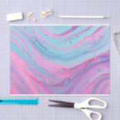 Papier Mousseline Peinture coulée électrique (Artisanat)