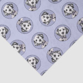 Papier Mousseline Peinture Dalmatienne Spotted Jote Original Chien A (Détail)