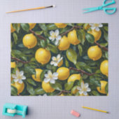 Papier Mousseline Peinture d'art Fruit Fleur de Citron (Artisanat)