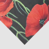 Papier Mousseline Peinture d'art Red Poppies (Détail)