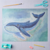 Papier Mousseline Peinture de baleine (Artisanat)