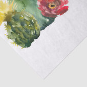 Papier Mousseline Peinture de cactus aquarelle (Détail)