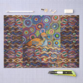 Papier Mousseline peinture de canard   (Artisanat)