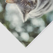 Papier Mousseline Peinture de chat (Détail)