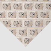 Papier Mousseline Peinture de Chien à roux à peluche molle (Détail)