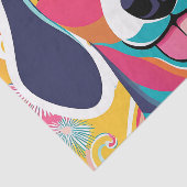 Papier Mousseline Peinture de mignon dachshund vibrant (Détail)