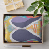 Papier Mousseline Peinture de mignon dachshund vibrant (Cadeau)