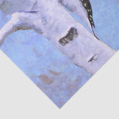 Papier Mousseline Peinture de Pic Downy - Oiseau original (Détail)