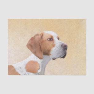 Papier Mousseline Peinture de pointeur - jolie art original de chien