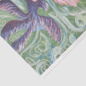 Papier Mousseline peinture de poissons rouges (Détail)