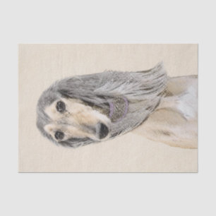 Papier Mousseline Peinture de Saluki (Faune) - Cute Original Chien A